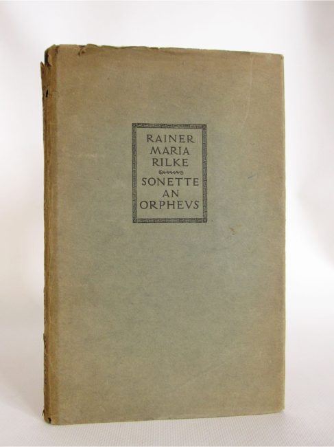 7 baltas kambarys rilke sonetai orfejui pirmas leidimas 1923